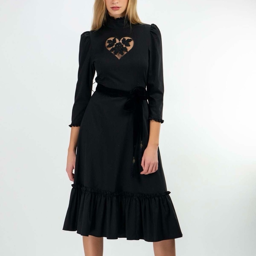 Kristinit Sirsna Heart Midi Dress